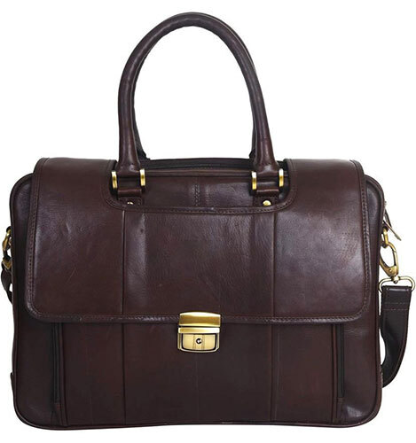 Brown Leather Laptop Bag