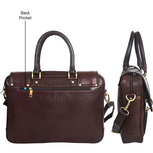 Brown Leather Laptop Bag