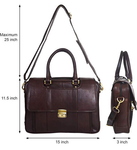 Brown Leather Laptop Bag
