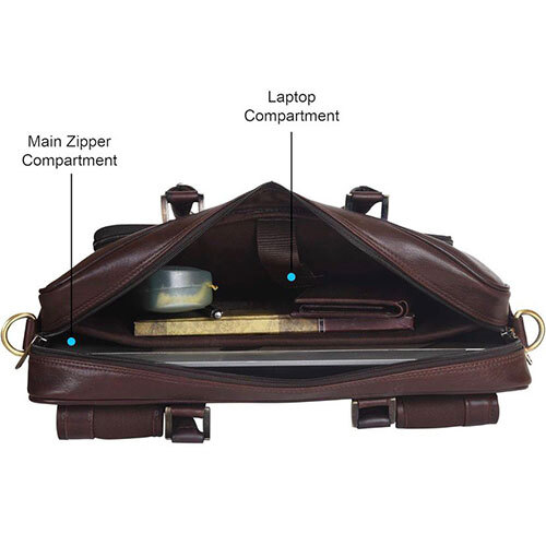 Brown Leather Laptop Bag
