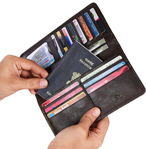 Personalized Leather Passport Holder