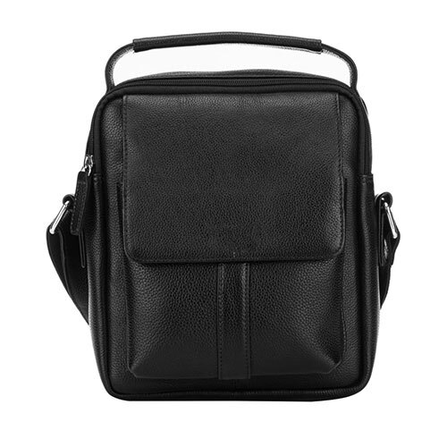 Black Leather Sling Bag