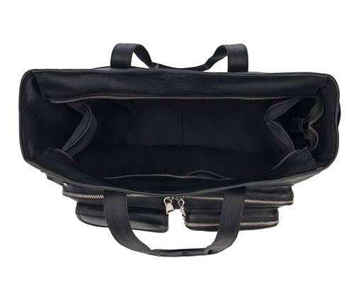 Black Ladies Leather Handbag