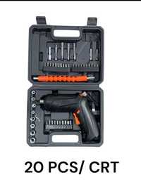 47-piece Cordless Rechargeable Electric Screwdriver Set,