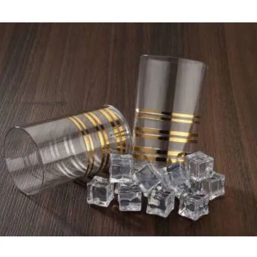 Unbreakable Acrylic Water Glass Set with Modern Transparent Finish Perfect for Indoor and Outdoor Use