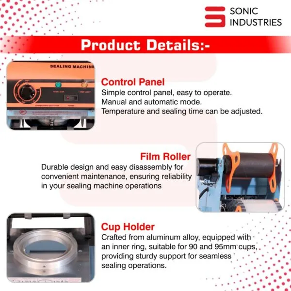 Manual cup sealing machine