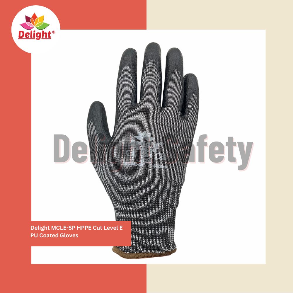 Delight Mcle-Sp Pu Cut Level E Gloves - Color: Black