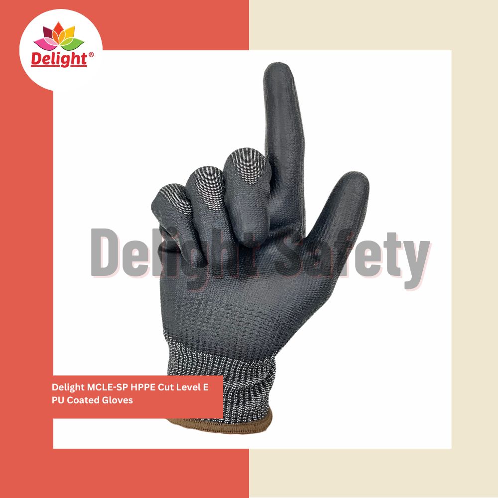 Delight Mcle-sp Pu Cut Level E Gloves - Color: Black