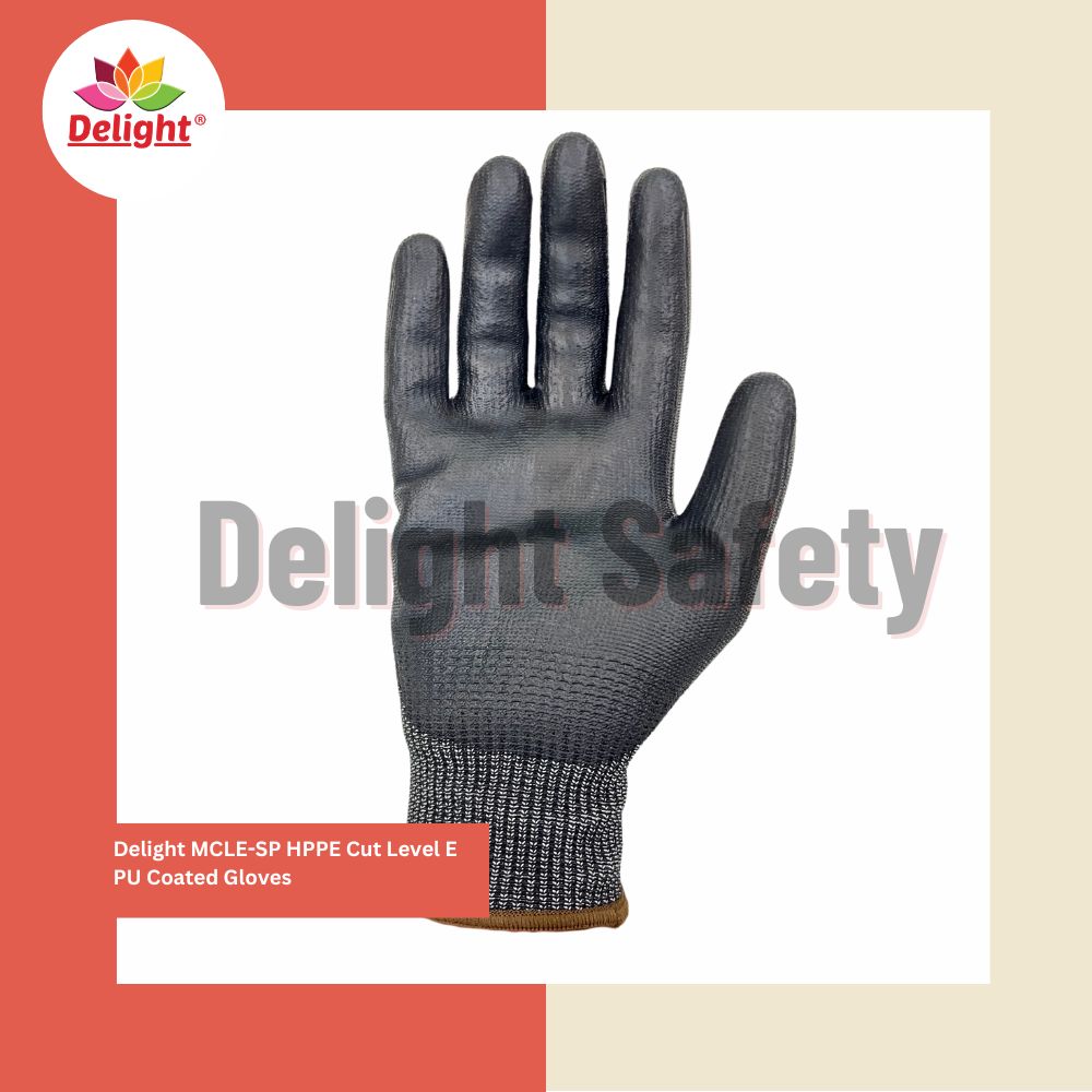 Delight Mcle-sp Pu Cut Level E Gloves - Color: Black
