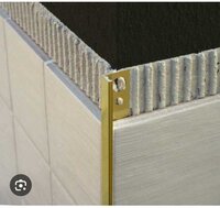 Aluminium Tile Beading 8f Gold