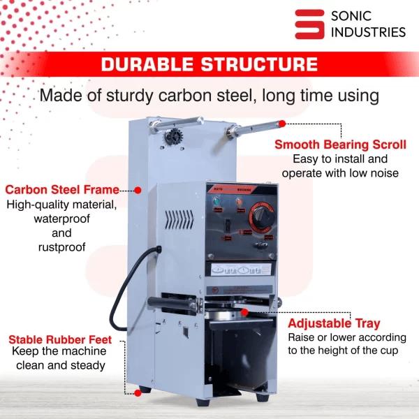 Automatic cup sealing machine