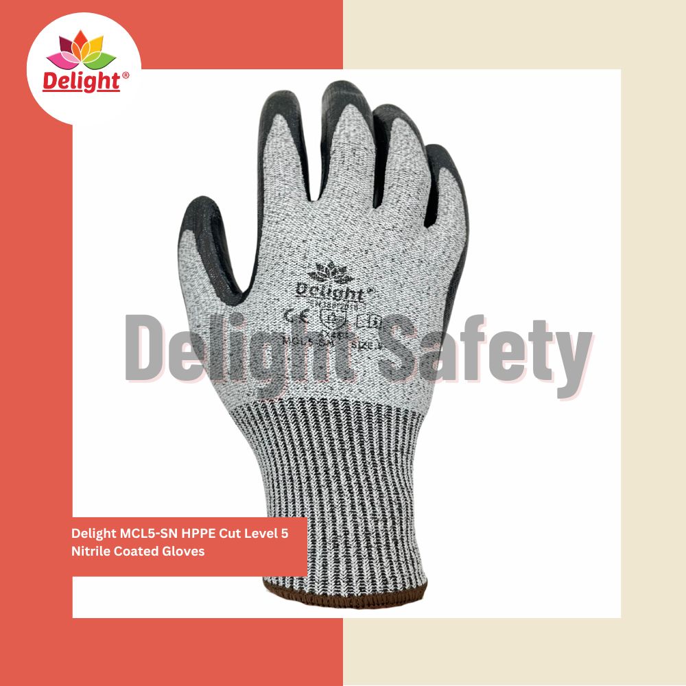 Delight MCL5-SN Nitrile Cut Level 5 Gloves