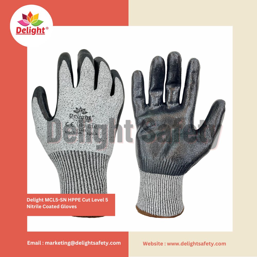 Delight MCL5-SN Nitrile Cut Level 5 Gloves
