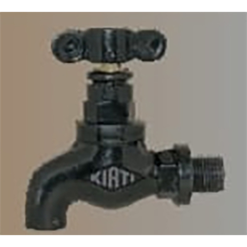 CI Bib Cock With Brass Spidle