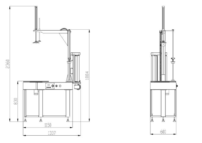 electric strecth wrapping machine