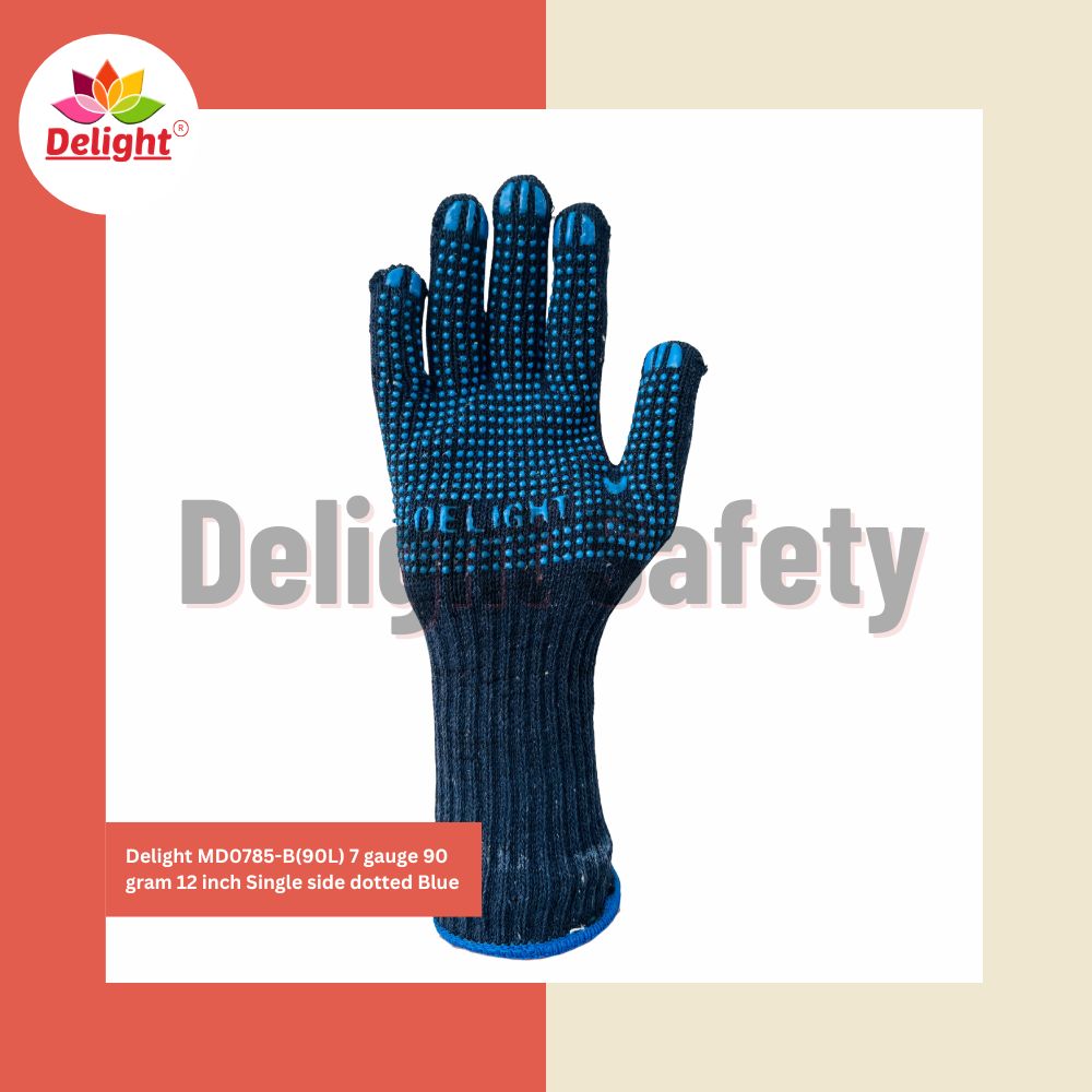 Delight Md0785-B 7 Gauge 12 Inch Single Side Dotted Blue - Feature: Breathable