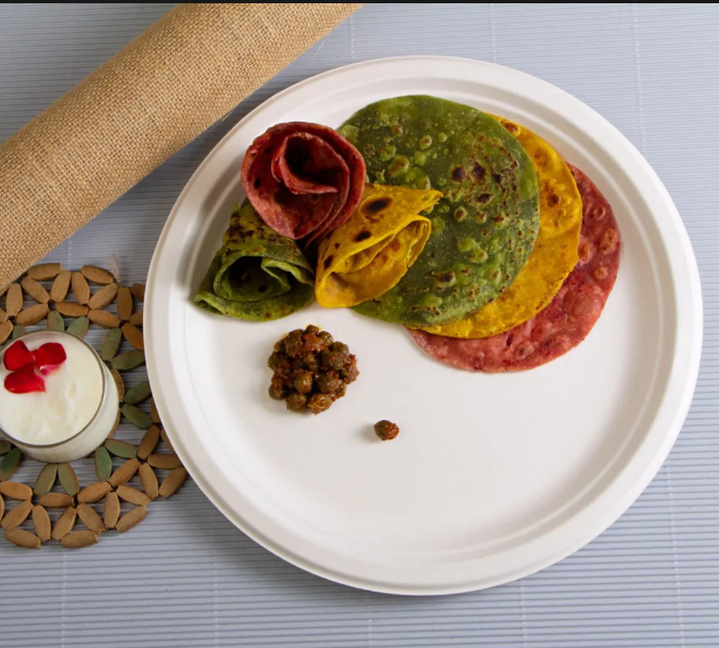 10" Round Plate - Sugar Cane Bagasse, Eco-friendly & Microwave Safe | Standard White Design For Events And Parties