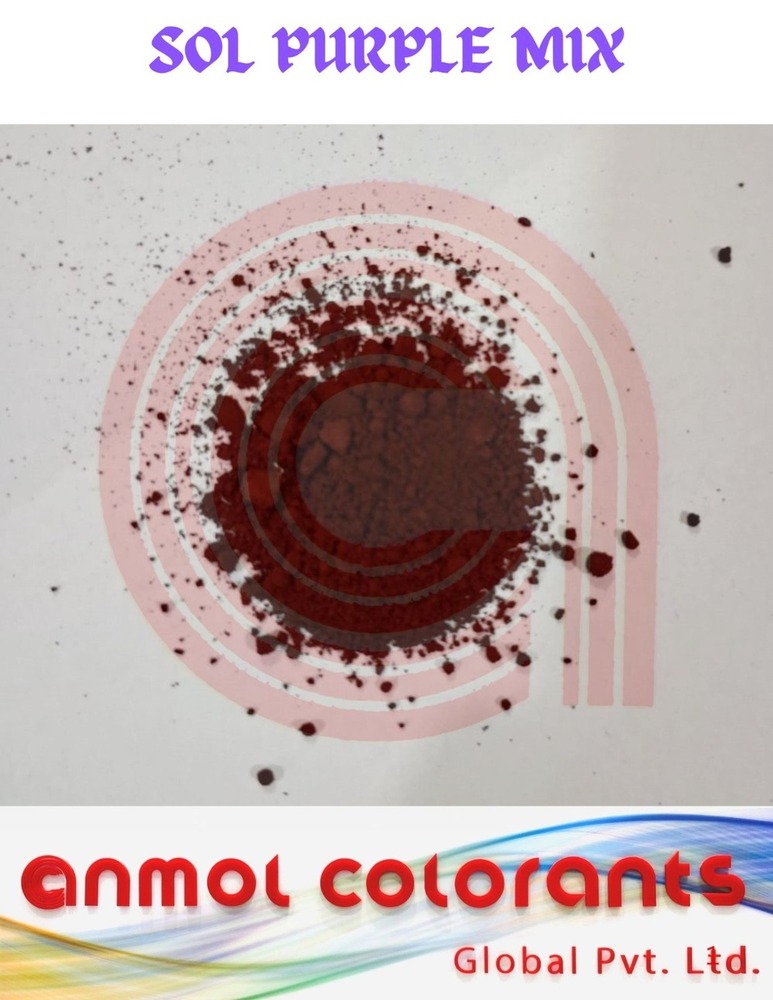SOL Purple Mix - 25 kg Bag, Industrial-Grade Reactive Dye, Purple | High Fastness, Cotton & Cellulosic Compatible