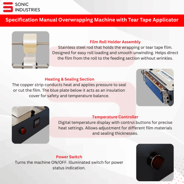 Manual Overwrapping Machine With Tear Tape