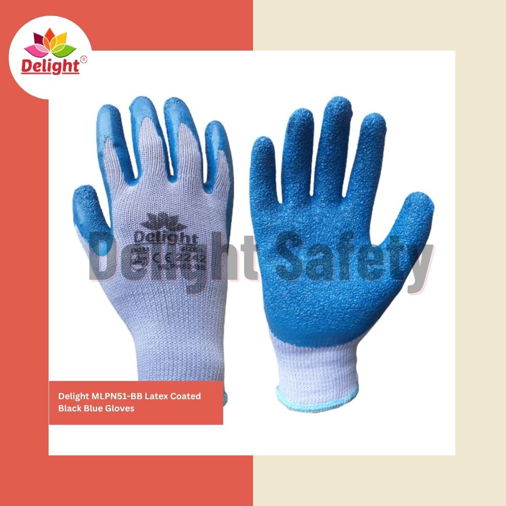 Delight MLPN52-BB Sky Blue Latex Palm Coated