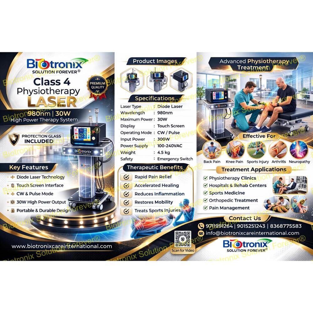 Class 4 Laser Therapy Machine for Joint Pain and Rehabilitation Clinics