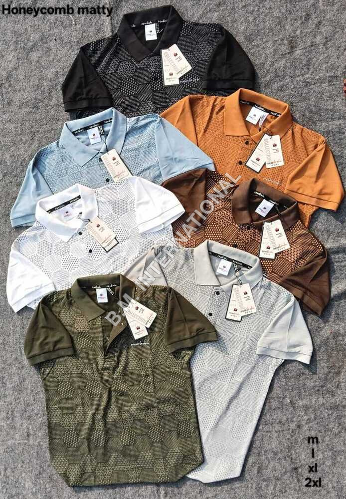 Mens Polo Printed T-Shirt