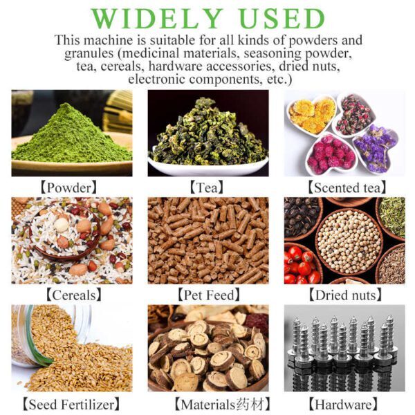 20 to 200 grams powder filling machine