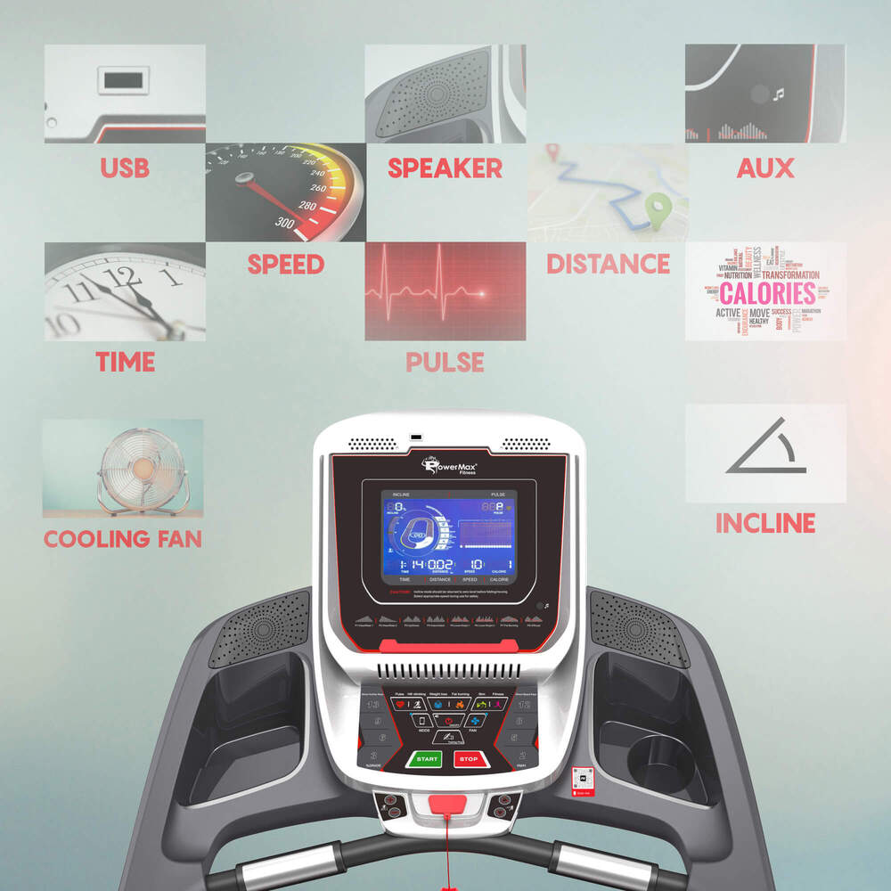 TAC-515 Semi-Commercial AC Motorized Treadmill with Android & iOS App