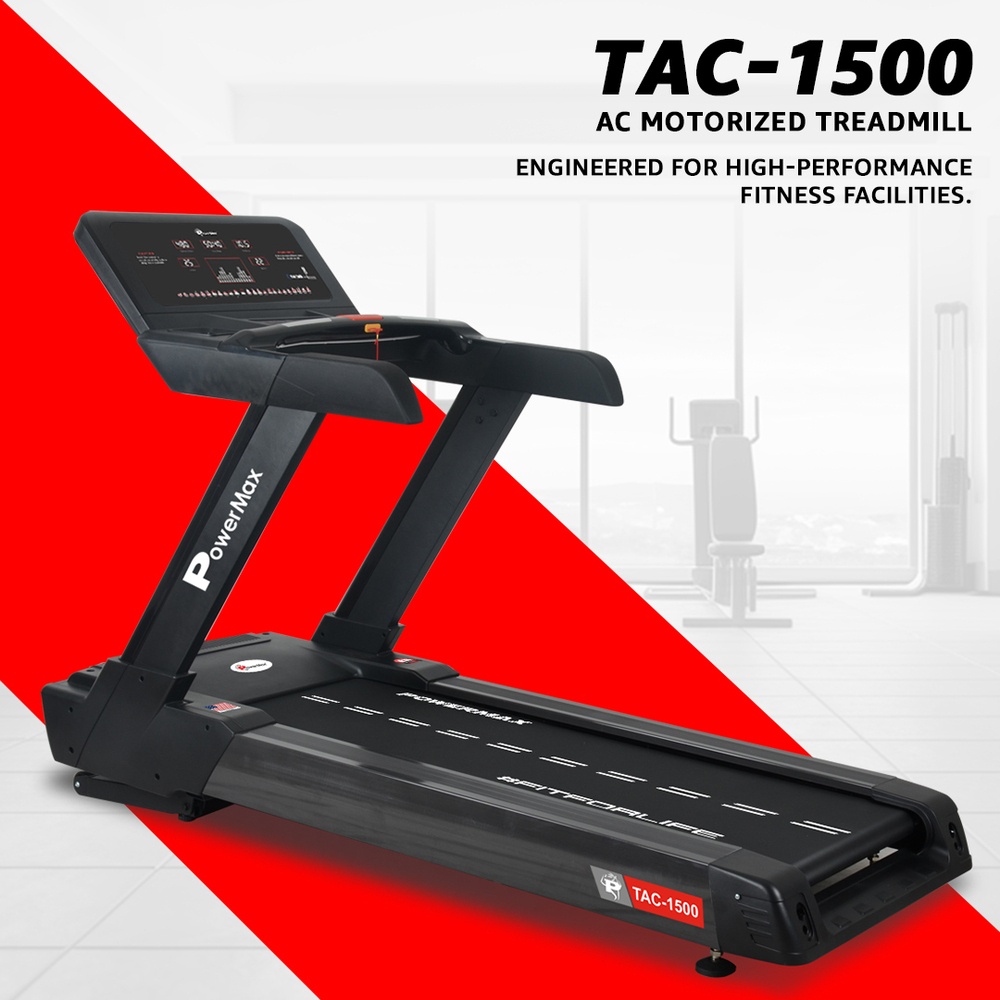 TAC-1500 Commercial AC Motorized Treadmill with Auto Incline
