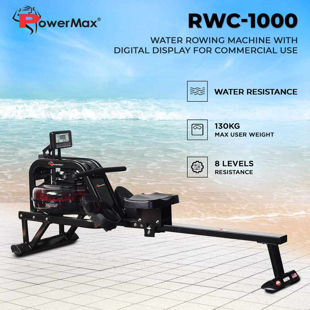 RWC-1000 Semi-Commercial Water Rowing Machine for Home use
