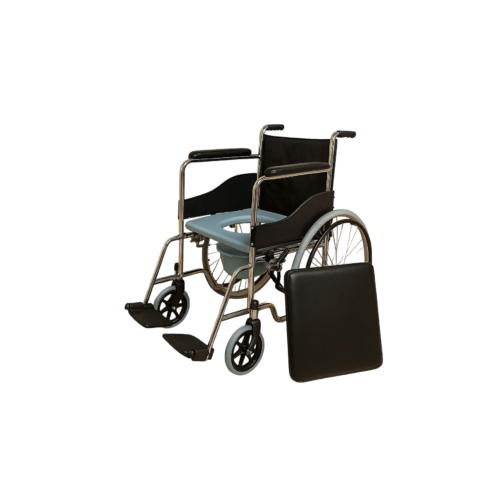 Deluxe Foldable Commode Wheel Chair