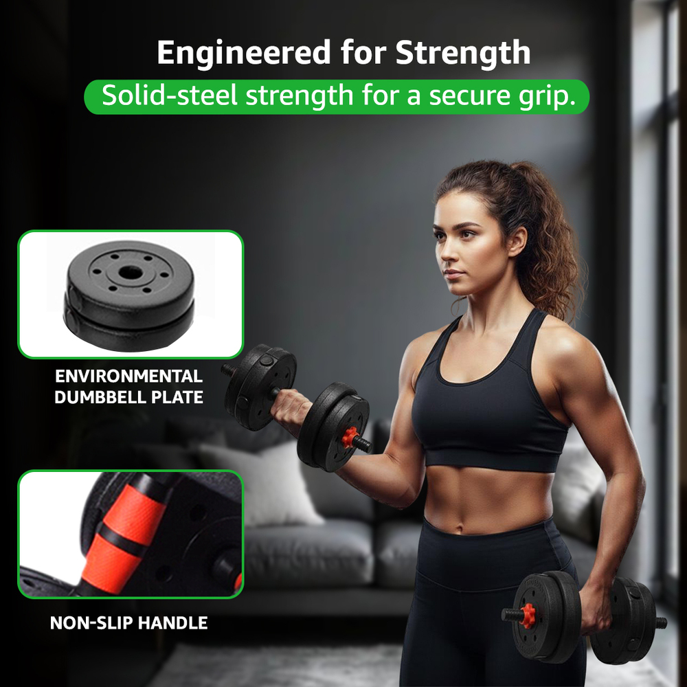 PDS-20P PVC Coated Cement Dumbbells Set