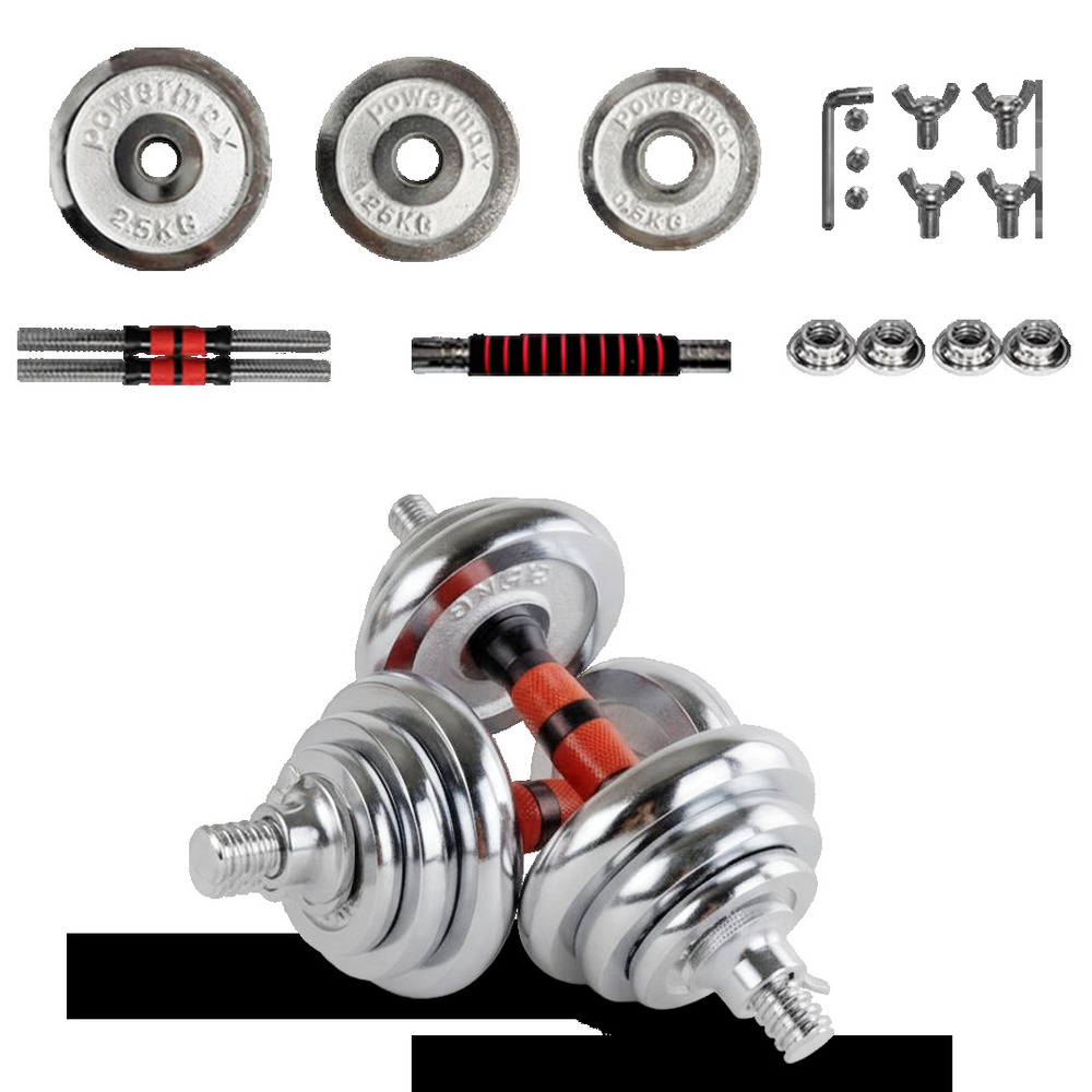 PDS-30C Chrome Iron Dumbbells Set