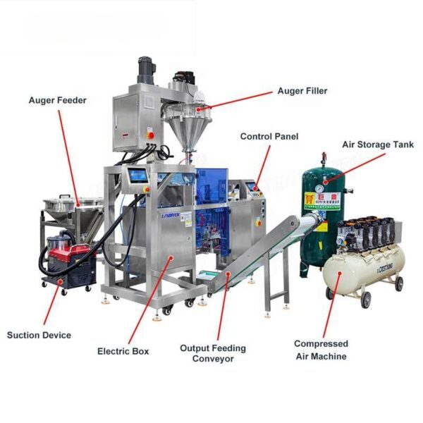 10 to 1500 grams powder filling machine