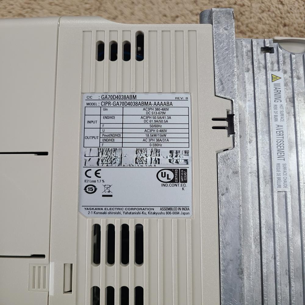 CIPR-GA70D4038ABMA - Yaskawa Ac Drive GA700 