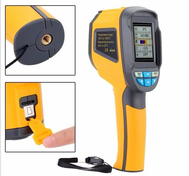 True Sense Handheld Infrared Thermal Imaging Camera With IR Resolution 1024 Pixels, HT-02D