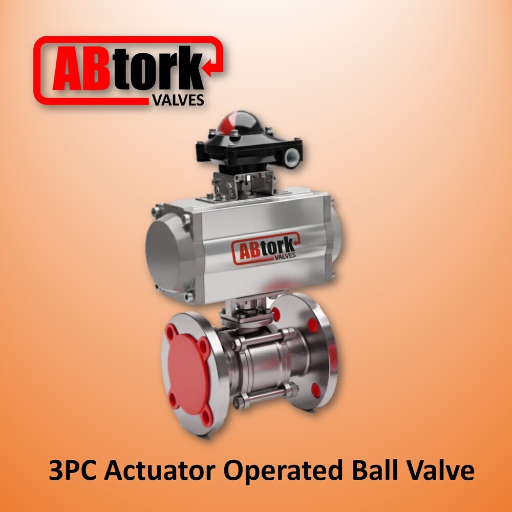3PC Actuator Operated Ball Valve