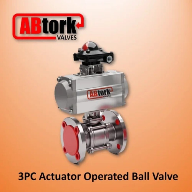 3PC Actuator Operated Ball Valve