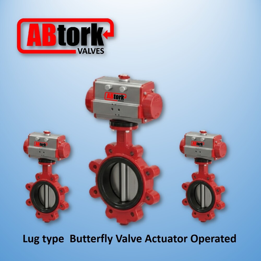 Actuator Operated Lug Type Butterfly Valve