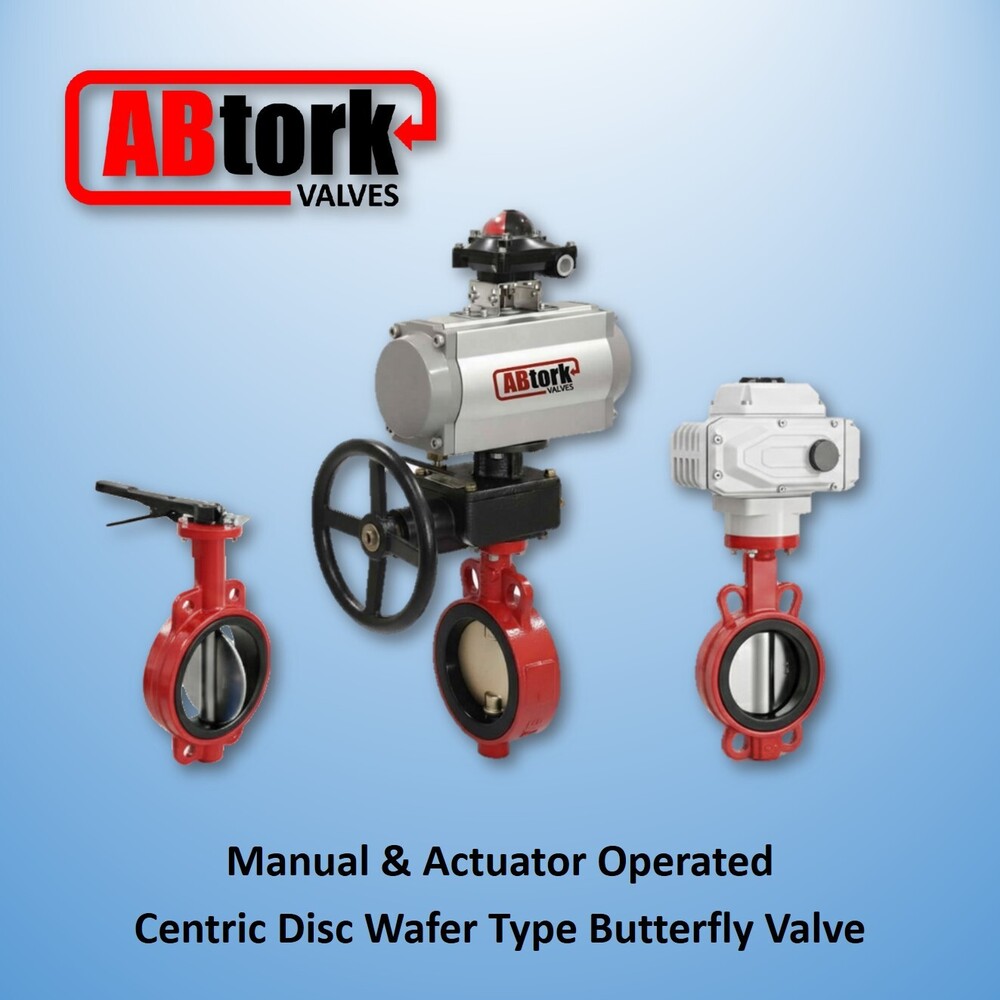 Manual And Actuator Operated Centric Disc Wafer Type Butterfly Valve