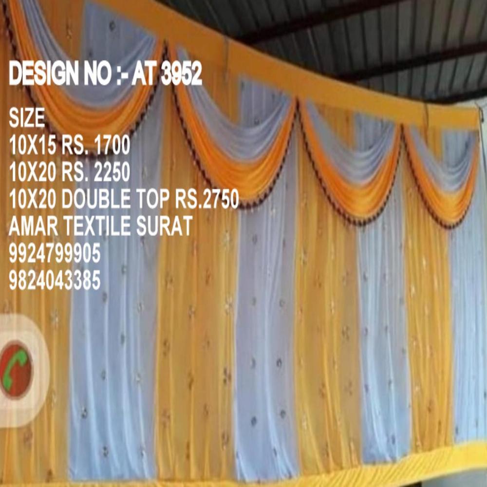 Decorative Parda design for tent