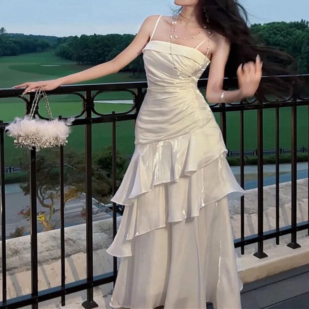 Export surplus women's Layered Maxi Dress