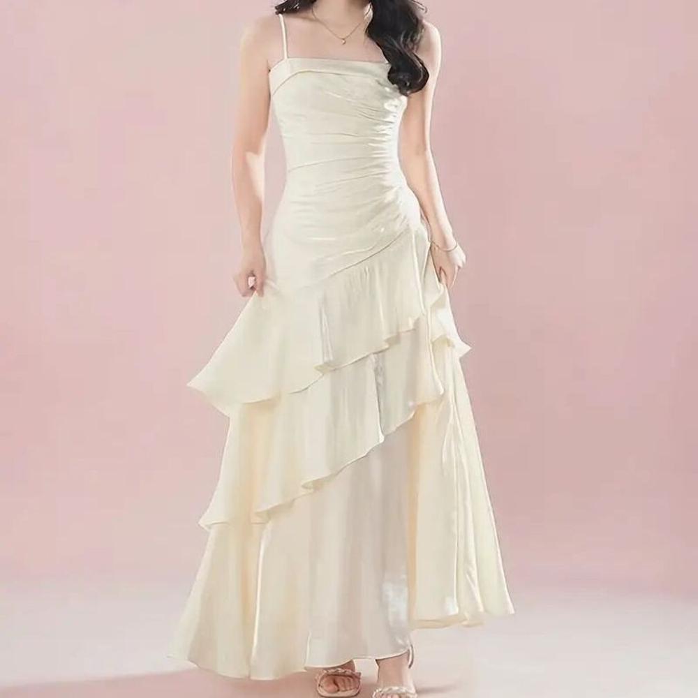 Export surplus women's Layered Maxi Dress