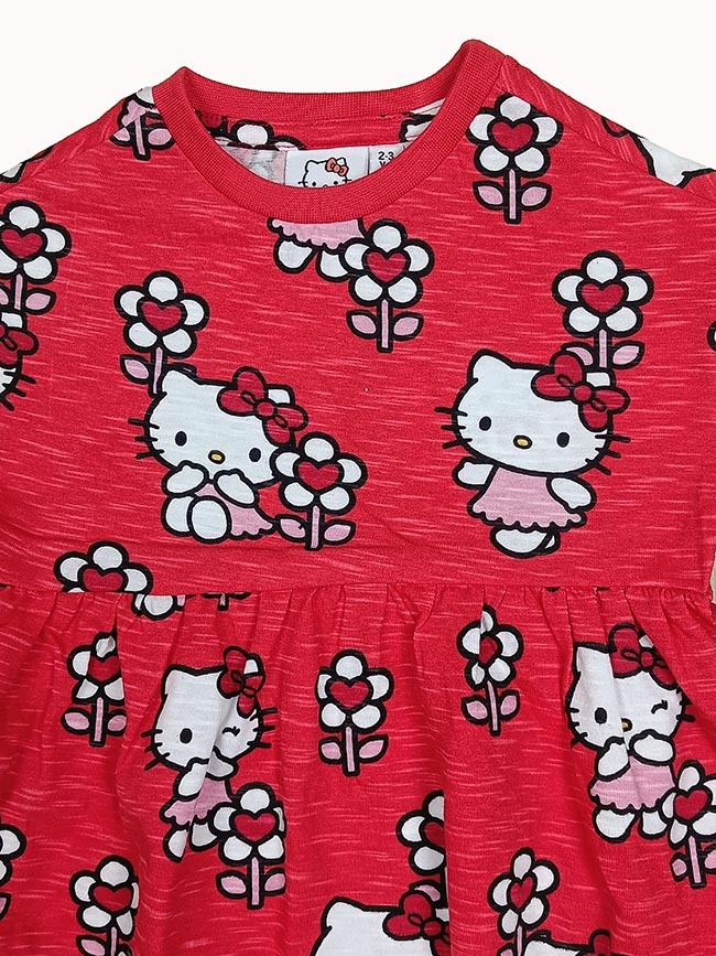 G22172 HELLO KITTY Girls Printed Dress