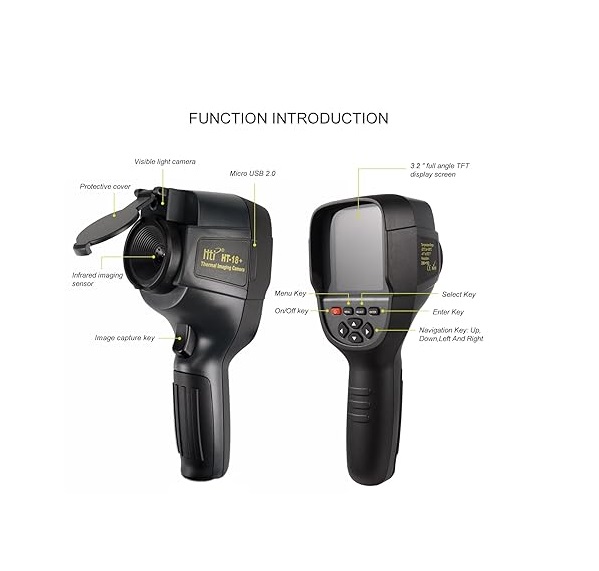 True Sense HT-18+ Thermal Imaging Camera 256X192 Ir Resolution Heat Image Camera, HT-18+