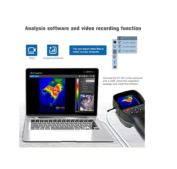 True Sense HT-18+ Thermal Imaging Camera 256X192 Ir Resolution Heat Image Camera, HT-18+