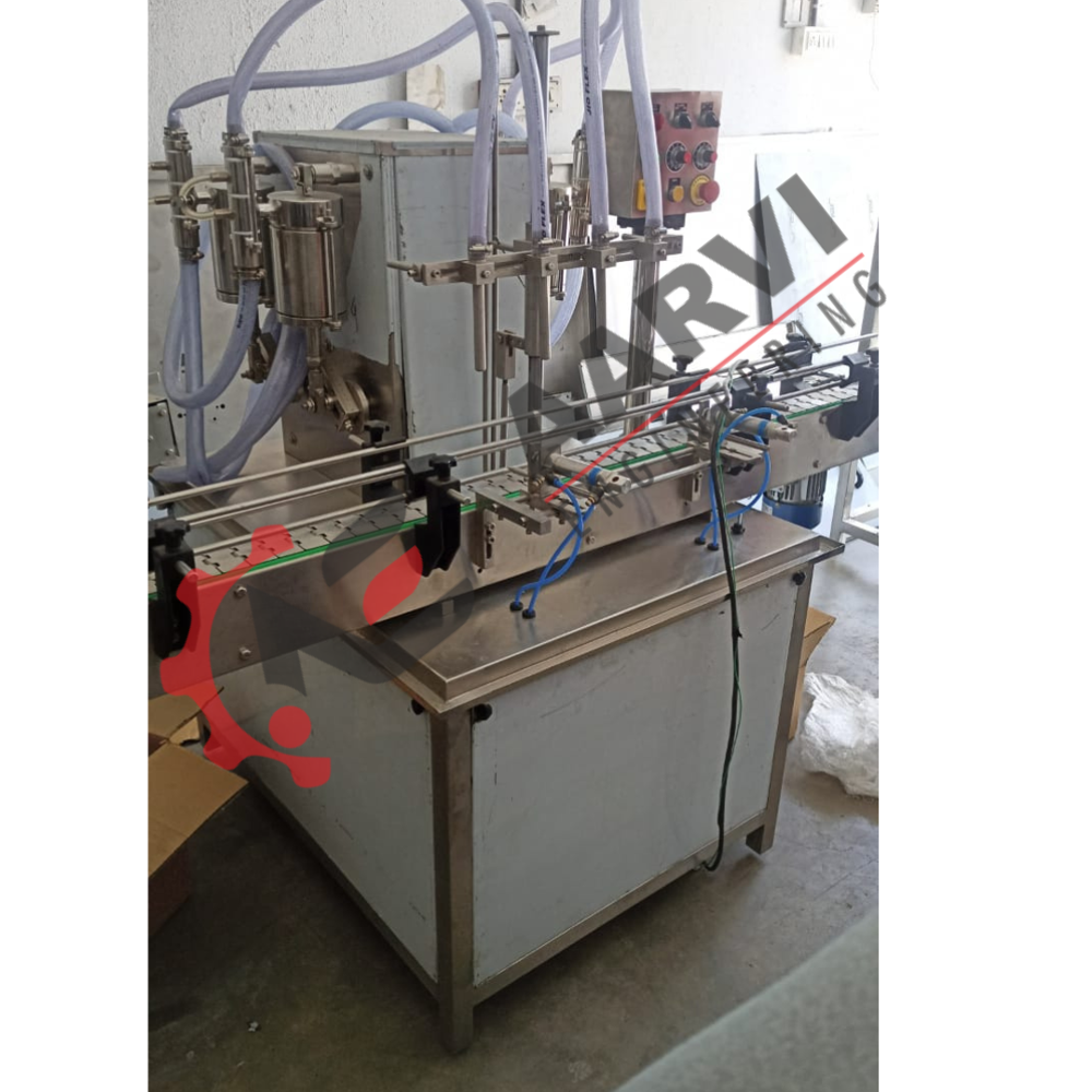 Sanitizer Filling Machine - Stainless Steel, 40-50 Bottles Per Minute, Automatic Electric Operation, Hdp Bottle And Plastic Jar Packaging