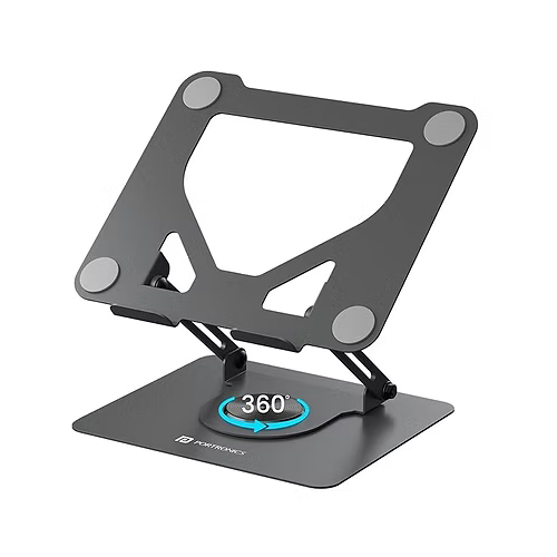 Portronics My Buddy K11 Metal Laptop Stand with 360 Degree Rotation