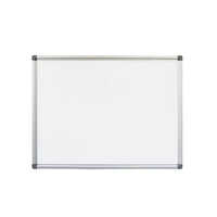 Wall Mounted Whiteboard - Aluminum Frame, 3x4 Ft, White Surface, Magnetic & Non-magnetic | Glossy Melamine Finish, Abs Rounded Corners, Fire-retardant, Marker Tray & Wall Fixing Kit