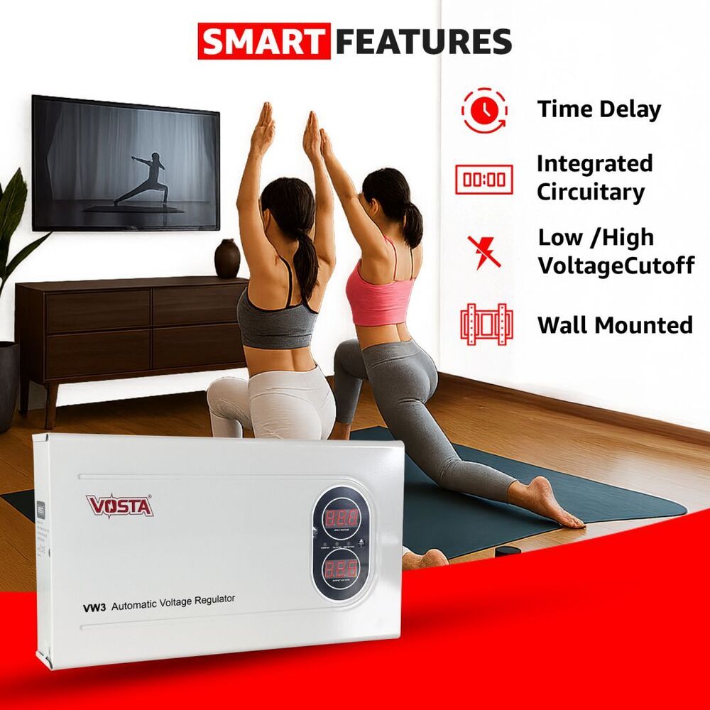 Vosta VW3 3KVA Digital Voltage Stabilizers